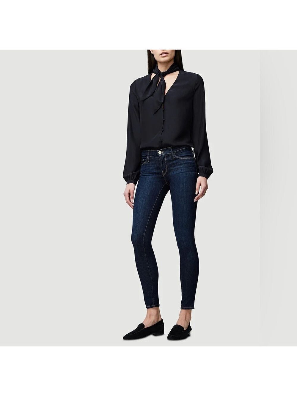 Frame Denim Le Skinny De Jeanne Women's Deep Indigo Skinny Jeans Size 28